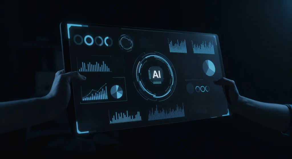 AI analyzing data trends to detect high-demand digital domains.